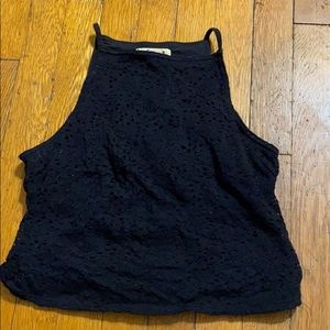Black lace Hollister tank top